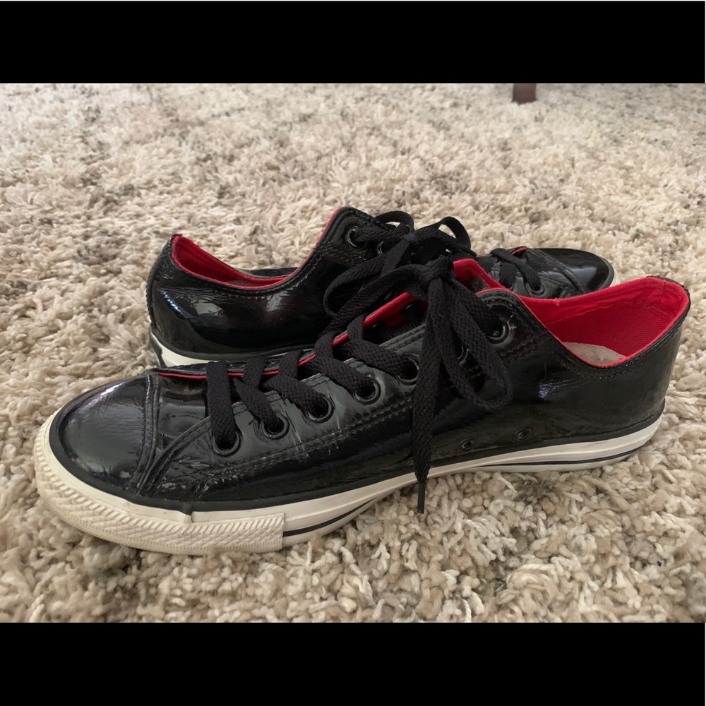 COPY - Patten Leather Converse Great Condition!